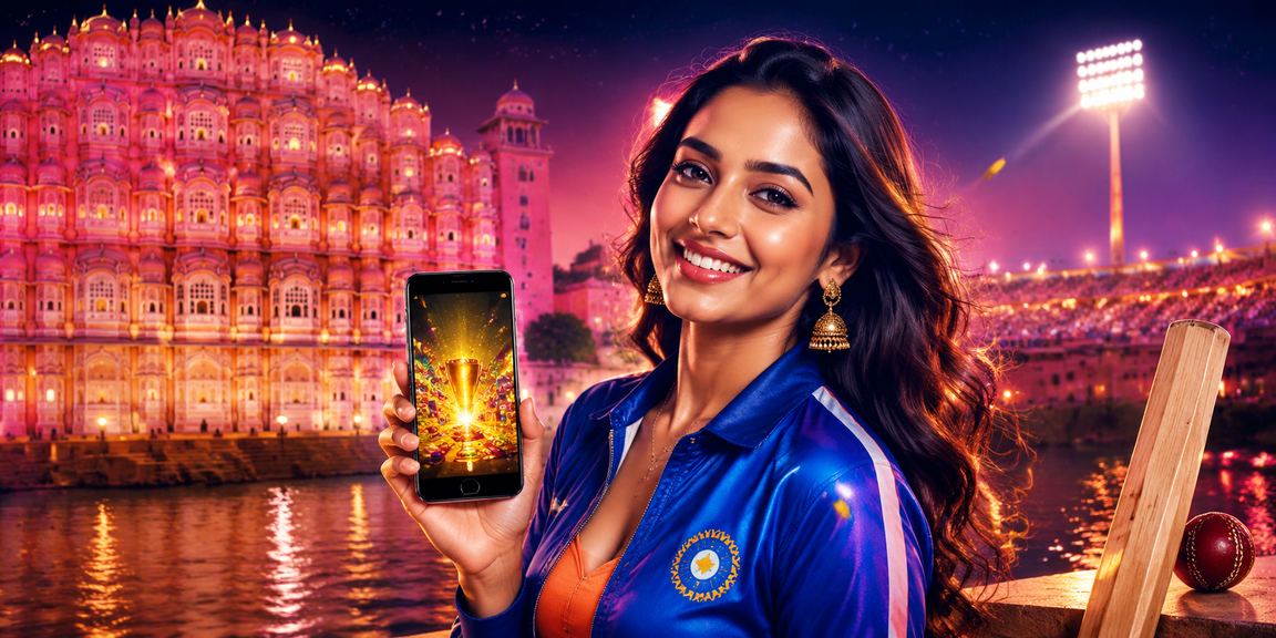 Jaipur cricket festival scene showing players and fans